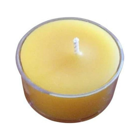Pure Raw Natural Organic Golden Yellow Beeswax Tealight Candles 20 Pack