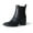andiblackpu, variant on J. Adams Andi Booties for Women - Pointed Toe Mid Heel Slip on Chelsea Boots - Vegan Leather Ankle Boots - Comfortable Fall Boots for Women