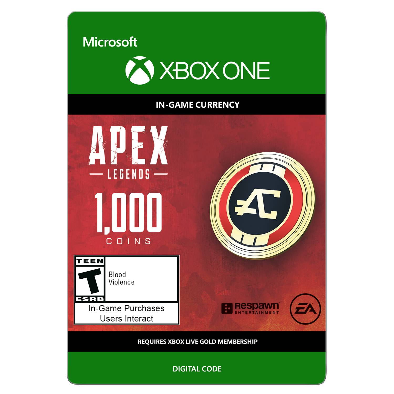 Apex Legends 1000 Coins Electronic Arts Xbox Digital Download