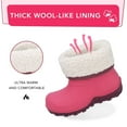 thumbnail image 4 of FUNCOO PLUS Kids Winter Rain Boots Insulated Warm Snow Boots for Girls Big Kid Size 6, 4 of 5