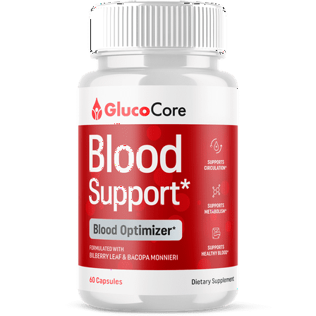 GlucoCore Blood Support Pills Advanced Formula Vitamin Supplement Gluco Core 60 Capsules