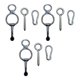 thumbnail image 3 of 3sets Horse Tie Rings Horse Tack Supplies Snap Buckle Safety Horse Accessory-Good, 3 of 4
