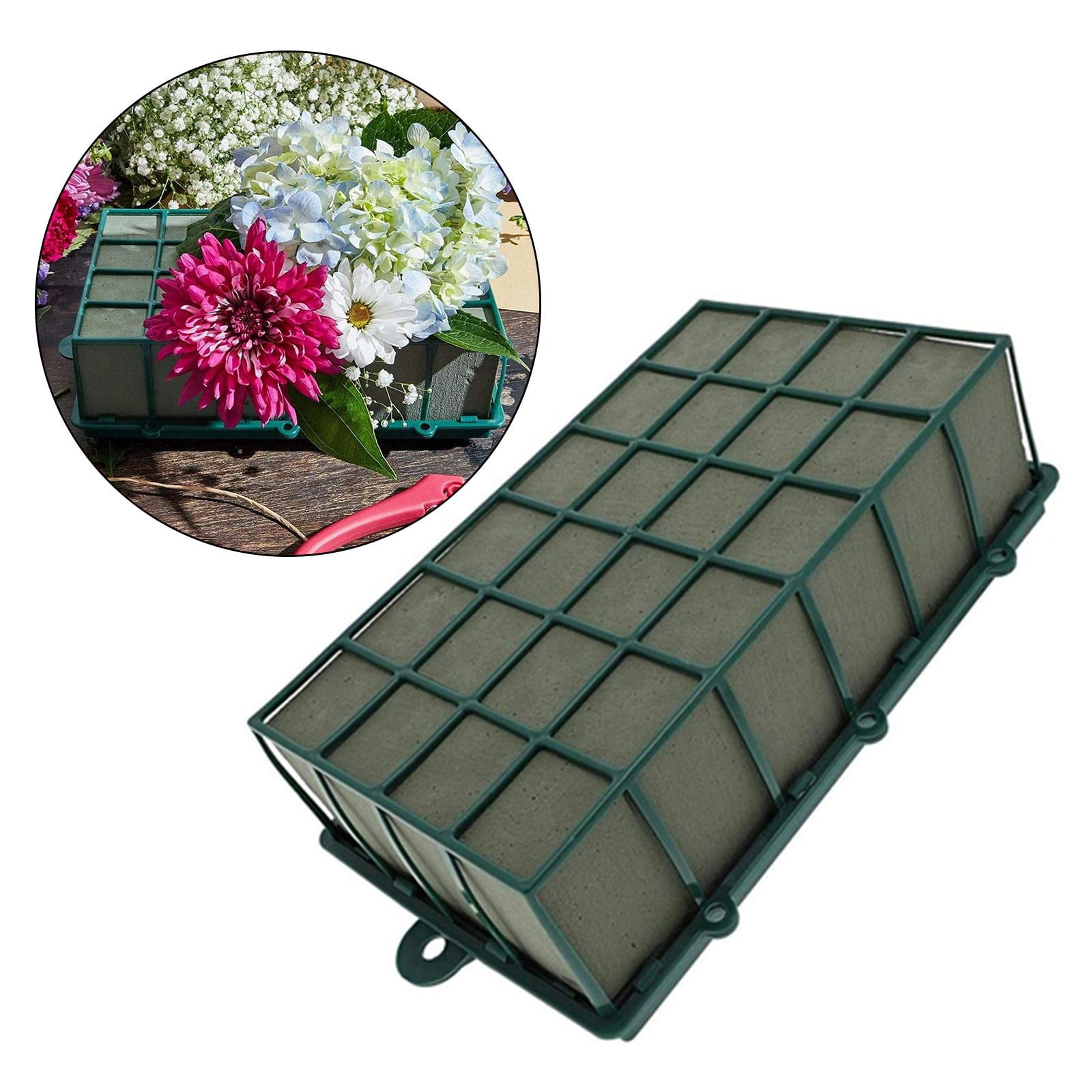 4 Pack Genie Floral Foam Cage with Handles for Flower Arrangements (7 x 4.5  x 3 in)