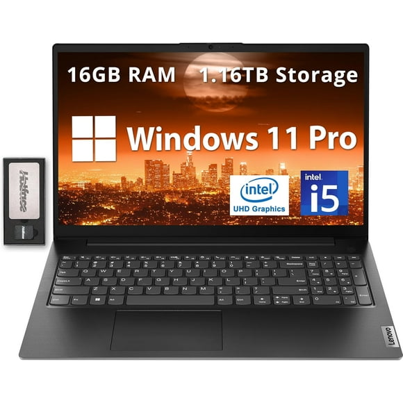 Lenovo V15 Gen 4 Portable 15,6 Po FHD Antireflet, Intel i5-13420H, 16 Go de RAM DDR4, Stockage 1,16 To (SSD 1 To + Ensemble de Station d'Accueil 160 Go), Intel UHD Graphics, Pavé Numérique, Caméra Web, Windows 11 Pro, Noir