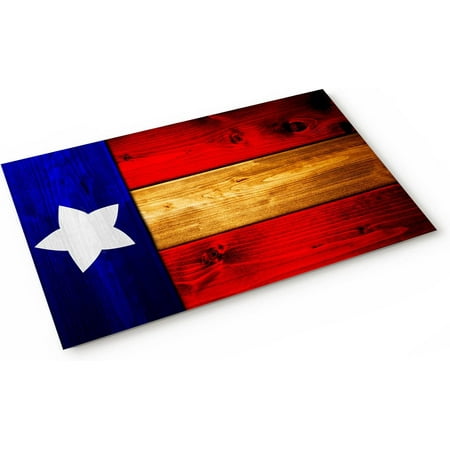 

American Flag Door Mat Floor Mat Entryway Rug for Home Easy Clean Indoor Doormat Anti-Slip Floor Rug for Kitchen Bathroomch Independence Day White Stars Wooden Planks 24x16 Inch