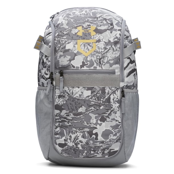 Mochila Under Armour Utility con estampado de béisbol, acero dorado