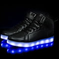thumbnail image 7 of Xijirk Boys Shoes,Kids LED Light Up Shoes Unisex High Top Sneakers with Flashing Lights USB Rechargeable Battery Childrens Illuminated Athletic Shoes,Toddler Shoes,Black,5.5-5 Years, 7 of 7