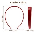 thumbnail image 6 of Unique Bargains Leather Head Bands for Women's Hair Thick Solid Colors Red 1 PCS, 6 of 6