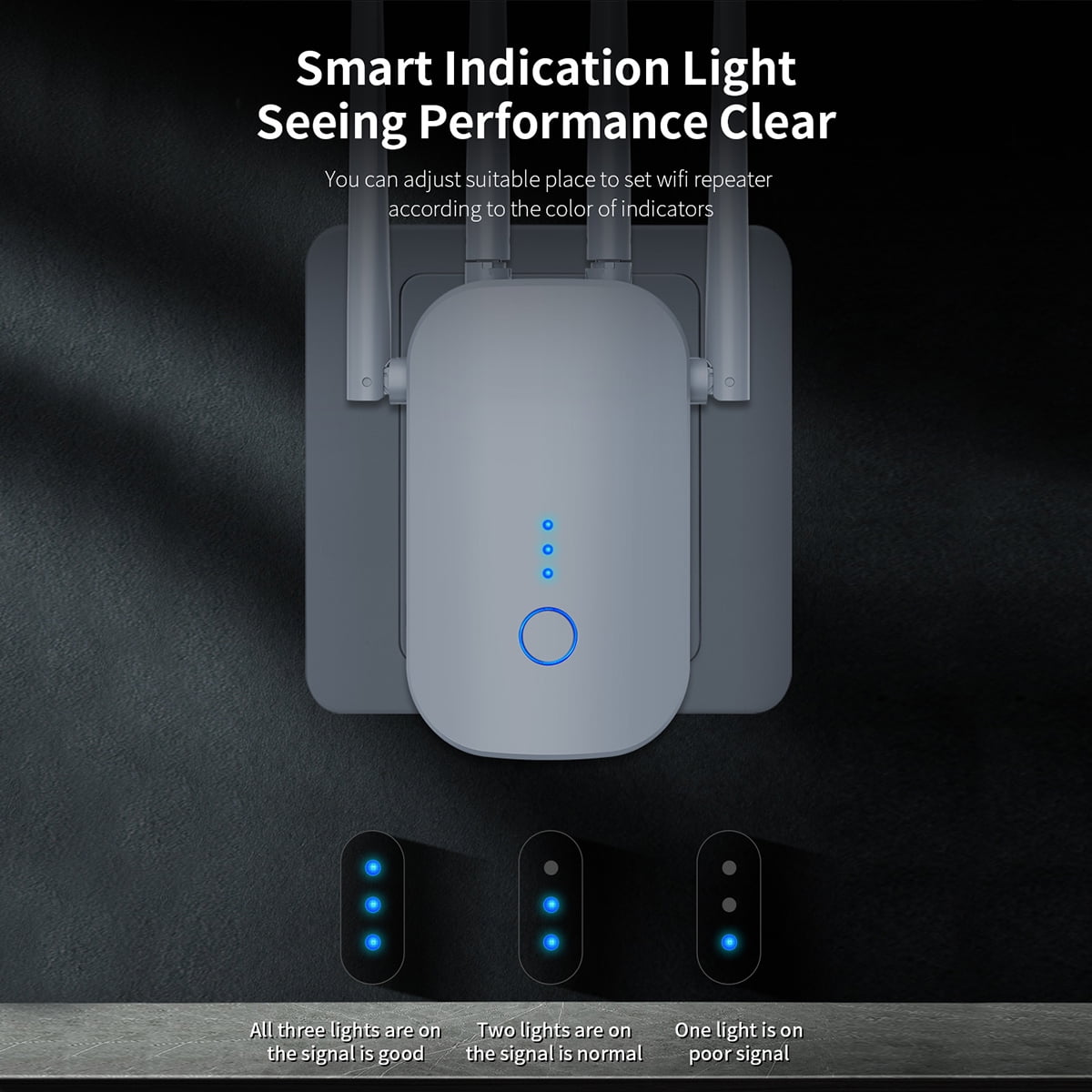 Asafbwe 2025 WiFi Extender Signal Booster - Longest Range Up to 8500 sq.ft, Internet Repeater for Home and Outdoor