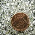thumbnail image 4 of Miyuki Round Seed Bead Size 6/0 20g-Tube Silver Lined Crystal, 4 of 5