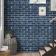 thumbnail image 1 of QUTETN 17.7" X 118" Blue Brick Peel-and-Stick Self-Adhesive Removable 3D Textured Wallpaper for Kitchen Backsplash, Living Room and Bedroom Decor, 1 of 4
