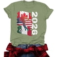 thumbnail image 5 of 2026 Soccer Cup Shirts For Women Crewneck Football Sports Jerseys Tops Summer USA Canada Mexico Flag Graphic Tee, 5 of 6