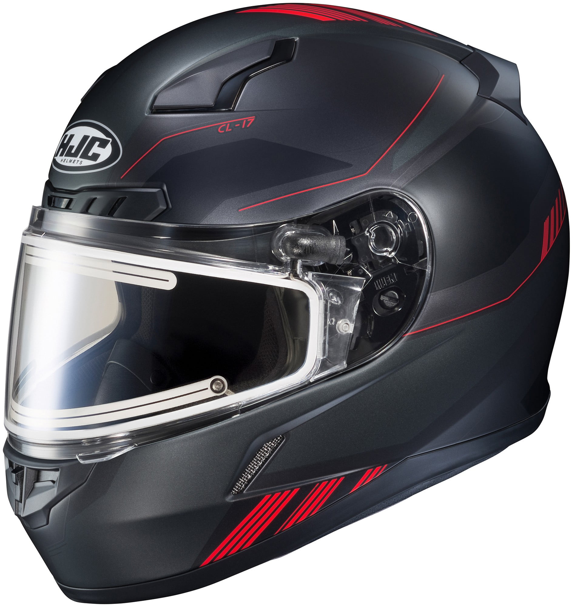 HJC CL17 Combat Snow Helmet w/Electric Heated Shield Red/Black XXL