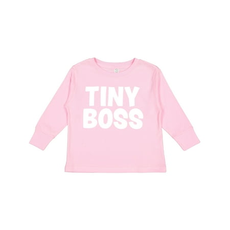 

Inktastic Tiny Boss Gift Toddler Boy or Toddler Girl Long Sleeve T-Shirt