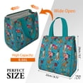 thumbnail image 3 of Dogs with Pioneer Flower Insulated Lunch Bag for Women & Adults,Large Portable Soft Cooler Lunch Bag,Thermal Food Storage Tote with Pearl Cotton,8.66L,8.75x5.75x9.5 Inch, 3 of 6