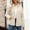 *Beige, variant on ClodeEU Women's Quilted Coat,Lapel Zip Up Jacket With Pockets,Long Sleeve Loose Fit Jacket Navy,Womens Plus M