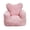 Baby Pink, variant on Leumius Bean Bag Chair,Faux Fur Beanbag Chair with a Color-Block and Heart-Shaped Backrest,Large Lazy Sofa for Living Room, Bedroom, Apartment,White