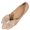 Khaki, variant on Women Round Toe Full Wrap Flats Rhinestone Bow Ornament Soft Anti Slip Sole Comfort Insole For All Season Commute And Casual Daily Use Beige