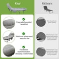 thumbnail image 3 of Bigleap Folding Camping Cot with Mattress – 6-Position Recliner to Bed, 450 lbs Capacity, Lightweight Portable Camp Bed for Adults, Outdoor & Indoor Use, Gray, 3 of 10