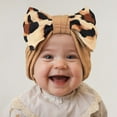 thumbnail image 3 of Dalrosia 8PCS Baby Leopard Bows Turban Knotted Head Wraps, Hair Bows Headbands Stretchy Hair bands for Infant Toddlers Girls, 3 of 6