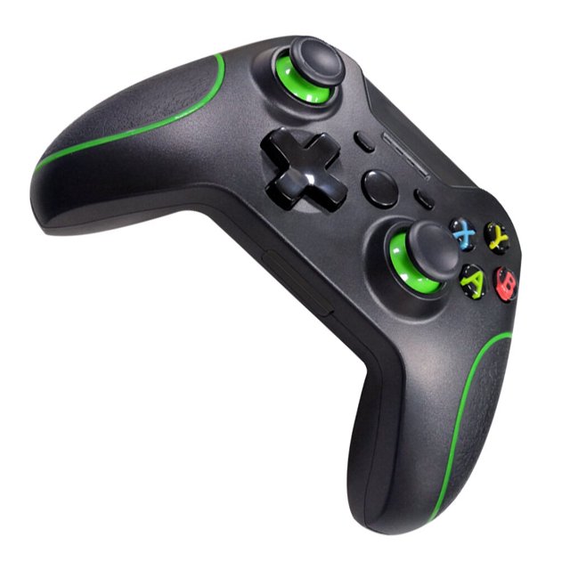 Inteprter Mando de juegos inalámbrico de 2,4G, controlador portátil para portátil, Joystick para teléfono móvil, repuestos para juegos de Videojuegos y accesorios Negro