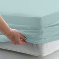thumbnail image 2 of Extra Soft Twin/Twin XL Size Fitted Sheet Bamboo Rayon, Deep Pocket 15", Moisture Wicking, Cooling, Breathable, Aqua, 2 of 5