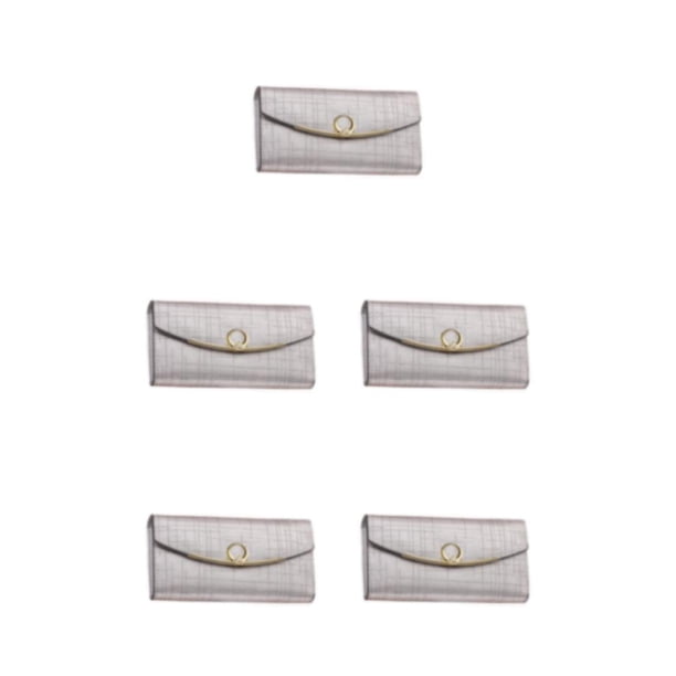 Sonducket Cartera de cuero para mujer, tarjetero Rectangular con botón a presión, bolsillo con cremallera, monedero para mujer, regalo de Type2 NO2
