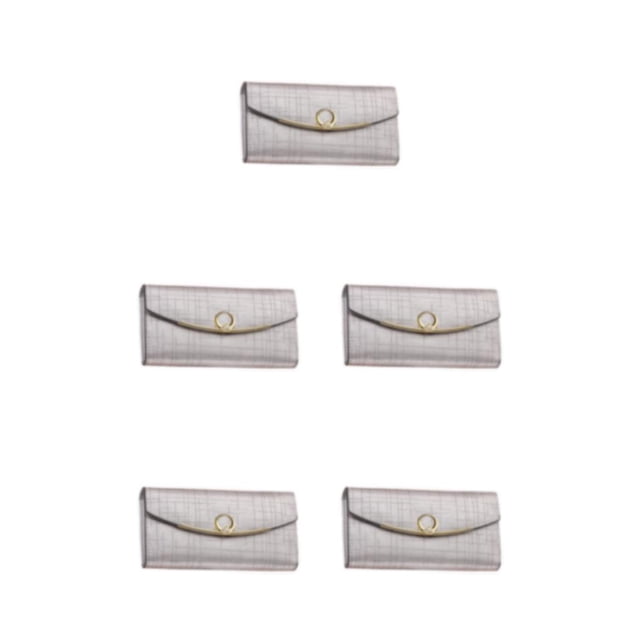 Sonducket Cartera de cuero para mujer, tarjetero Rectangular con botón a presión, bolsillo con cremallera, monedero para mujer, regalo de Type2 NO2