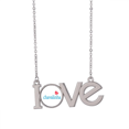 thumbnail image 1 of Collier Pendentif Charme Simple Amour Langue Je t'Aime Affection, 1 of 3