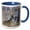 Blue/White, variant on 3drose, White-tail Deer Buck., 11oz Two-tone Green Mug