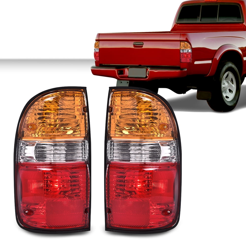 PIT66 Tail Lights Assembly Left&Right Side w/bulbs Fit for Toyota Tacoma 2001 2002 2003 2004