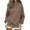 Khaki, variant on Basysin Sweatshirts For Women Side Slit Oversized Pullover Tops with Pocket | Long Sleeve Casual Sweatshirts Atheltic Workout Sweater Tops Fall Fashion