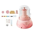 thumbnail image 1 of Elodie Roue de Poterie pour Enfants, Roue en Céramique, 10 Paquets d'Argile, Outils de Sculpture, Rose, 1 of 8
