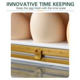 thumbnail image 4 of MesaSe Egg Container for Refrigerator 3-Tier Holder Rack with Handle & Flipping Tier Time Marker 30 Counts, 4 of 5