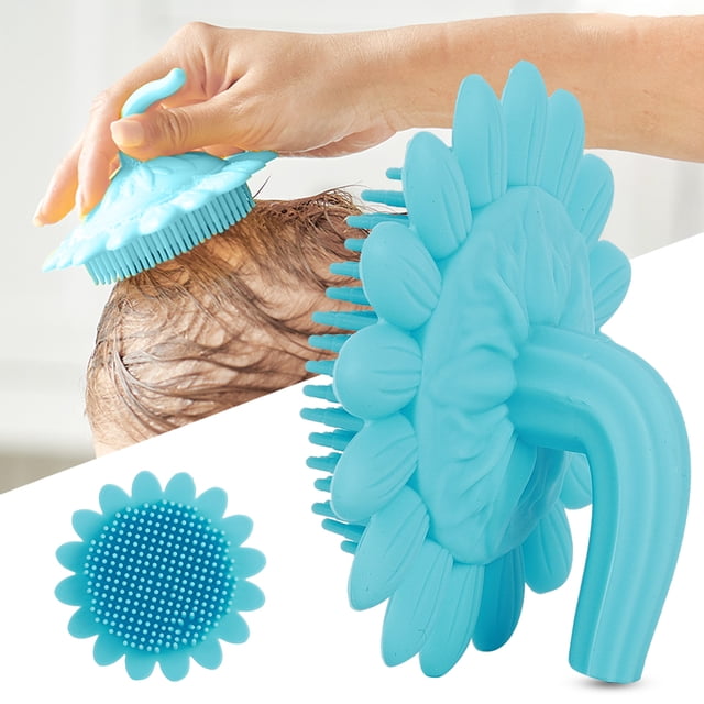 Cepillo de baño de silicona, cepillo de baño para bebé, cepillo de champú de silicona suave, cepillo de baño para bebé, características de vanguardia