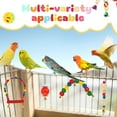 thumbnail image 4 of Bird Toys for Parrots Swing Hanging Standing Chewing Toy Hammock Climbing Ladder Cage for Budgerigar Parakeet Conure Cockatiel Mynah Love Birds Finches, 4 of 10