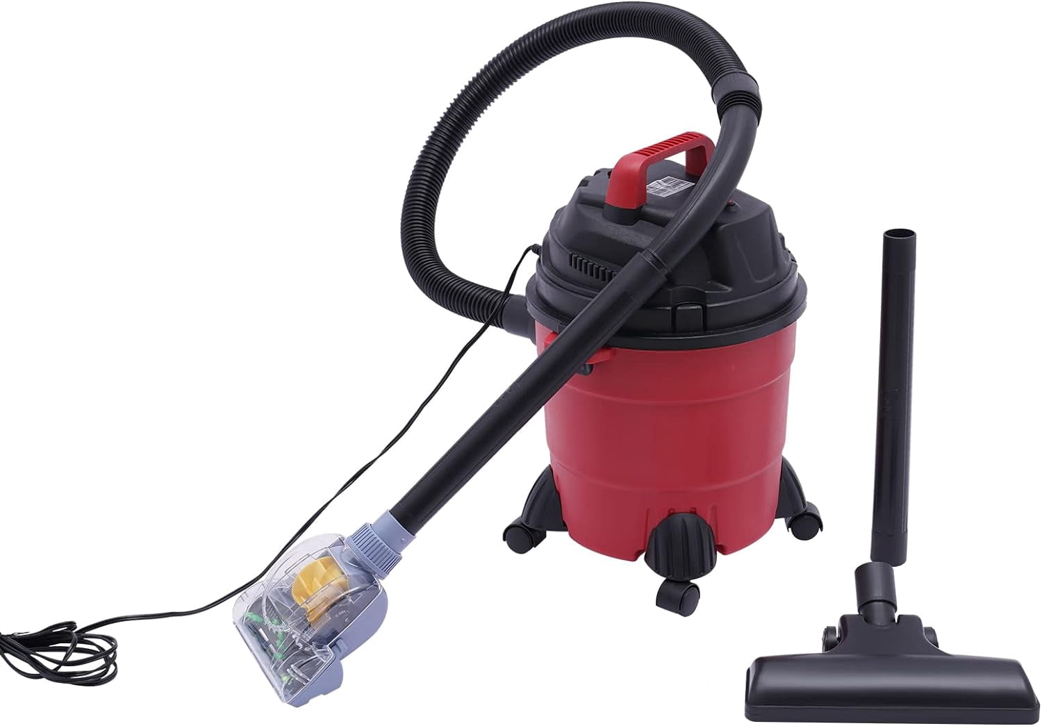 4 Gallon Wet Dry Shop Vacuum, 1000W Portable Wet/Dry Vac, Multi-Floor Cleaner for Garage Home Workshop