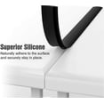 thumbnail image 4 of Silicone Stove Gap Cover 2-Pack, Heat-Resistant Kitchen Countertop Protector for Gas Stoves, 63.5x5.5x1cm Black, 4 of 5