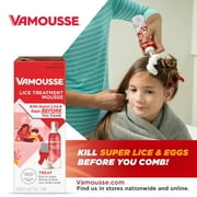 Vamousse Lice Treatment Mousse for Kids & Adults, Kills Super Lice & Eggs in 1 Treatment, 6 oz
