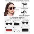 thumbnail image 5 of OCCI CHIARI Sunglass Readers for Women Magnifying Reading Sunglasses 3.5+ UV Protection Outdoor(Gray/Black, 3.5) with Arylic Lens, 5 of 6