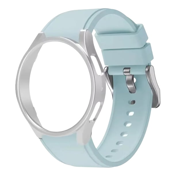 Correa Deportiva para Galaxy Watch 7 6 5, Silicona, con Protector y Vidrio, 40/44mm