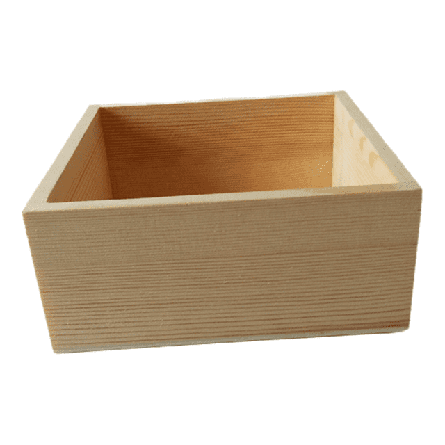 Boîte de rangement en bambou 15 x 15 x 6.5 cm