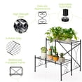 thumbnail image 4 of Costway 2-Tier Metal Plant Stand Garden Shelf Decorative Plant Rack Patio Garden, 4 of 10