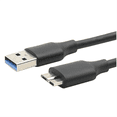 thumbnail image 1 of USB 3.0 Type A to USB3.0 Micro-B Male Data Cable Adapter Cord for External Hard Drive Disk HDD Super Speed Cable,1 x USB A to Micro-B Adapter Cable,Black, 1 of 8