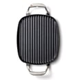 thumbnail image 2 of 8.5"x14.25" Cast Iron Grill Pan with Ridges for Steak, Chicken, Veggies and Paninis, 2 of 4