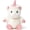 White Unicorn, variant on Cat Stuffed Animal Adorable Sitting Kitten Plush Soft Stress Relief Plush Toy for Kids Adults,Gray