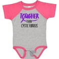 thumbnail image 3 of Inktastic Tougher Than Cystic Fibrosis Boys or Girls Baby Bodysuit, 3 of 5