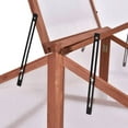 thumbnail image 3 of Demifill Double Box Garden Greenhouse with Foldable Top, Heavy-Duty Wood Greenhouse with Solid Structure for Garden, Yard, Brown, 3 of 11