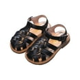 thumbnail image 6 of IROINNID Toddler Girls Boys Summer Roman Sandals Beach Shoes Soft Sole Buckle Sandals, Size 12M-6Y, 6 of 6