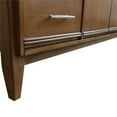 thumbnail image 3 of MCM 61" Single Round Sink Vanity with White Quartz Stone in Walnut, 3 of 12